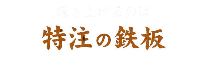 特注の鉄板